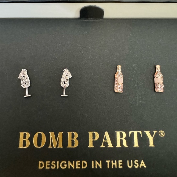 Set of 4 stud RBP Earrings - Picture 2 of 4